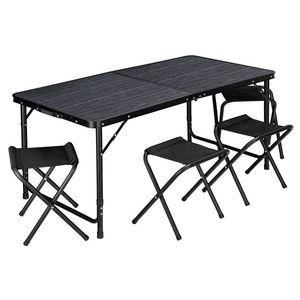 Kempingový set nábytku TRAMP čierny vyobraziť
