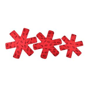 CROSS 3 ks sada podložiek pod hrnce červená vyobraziť