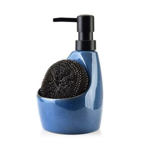 Dávkovač saponátu so špongiou ARMINA I 400 ml modrý vyobraziť