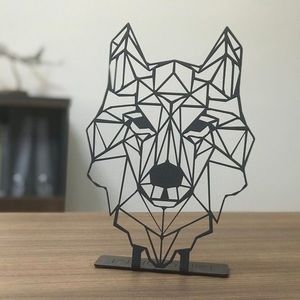 Dekorácia Wolf Pod čierna vyobraziť
