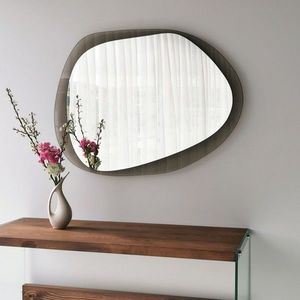 Dekoratívne nástenné zrkadlo Aqua 75x55 cm bronzové vyobraziť