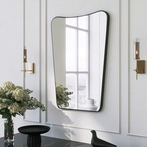 Dekoratívne nástenné zrkadlo Donna 70x50 cm čierne vyobraziť