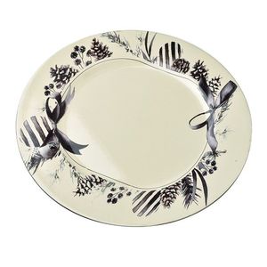 Dekoratívny podtanier BLANCHE FESTIVE IV 33 cm biely s vianočným motívom vyobraziť