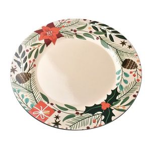 Dekoratívny podtanier BLANCHE FESTIVE VI 33 cm biely s vianočným motívom vyobraziť