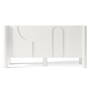 Dizajnová komoda Lunaria 160 cm biela vyobraziť