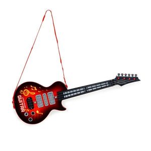 Detská rocková gitara červeno-čierna vyobraziť