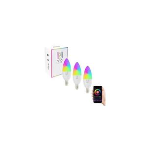 NEO 07716C - SADA 3x LED RGB+CCT Stm. žiarovka E14/5, 5W/230V Wi-Fi Tuya 07716C vyobraziť