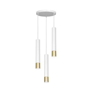 Luster na lanku NEST 3xGU10/8W/230V biela/zlatá okrúhly 1564 vyobraziť