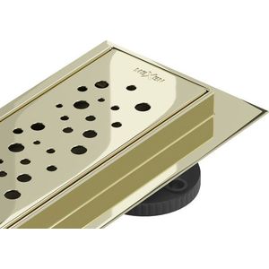 MEXEN/S - Flat 360° M12 podlahový žľab otočný 90, zlatý 1521090-40 vyobraziť