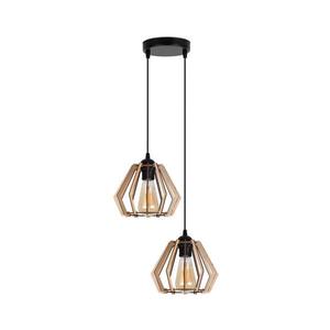 Luster na lanku BERGO 2xE27/60W/230V čierna 0002 vyobraziť