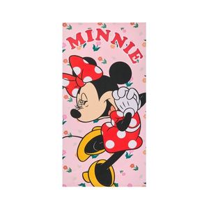Detská rýchloschnúca osuška s bordúrou MINNIE 70x140 cm ružová vyobraziť