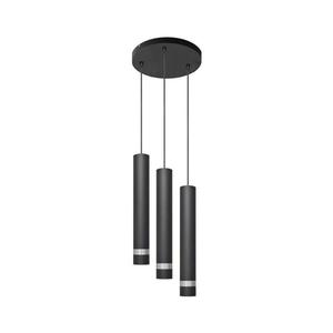 LED Luster na lanku TUBA 3xGU10/4, 8W/230V čierna/chróm W-KD 1111/3 BK+CH+BK vyobraziť