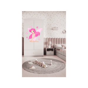 Detská skriňa Babydreams 90 cm víla s motýlikmi biela vyobraziť