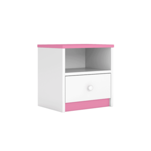 Detský nočný stolík Babydreams 40 cm ružový vyobraziť