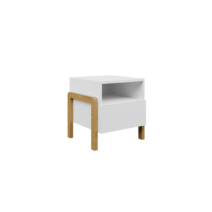 Detský nočný stolík Victor 46 cm biely vyobraziť