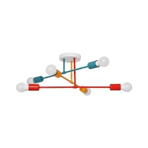 Prisadený luster CAMBRIDGE 6xE27/20W/230V modrá/červená/oranžová W-2022/6 MIX II/H vyobraziť