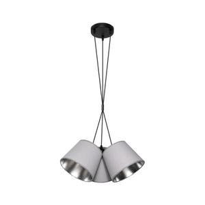 Luster na lanku ZOMA 3xE27/60W/260V šedá/lesklý chróm 0658 vyobraziť