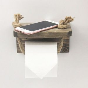 Držiak na toaletný papier PIPE 17 cm orech vyobraziť