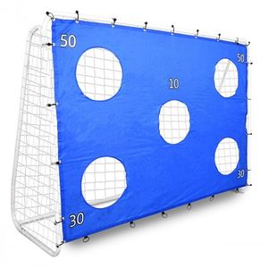 Futbalová bránka s otvormi OLSEN 240x170 cm bielo-modrá vyobraziť