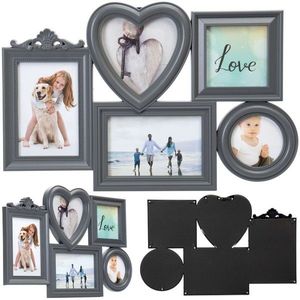 Fotorámik CORAZON 5 fotografií sivý vyobraziť
