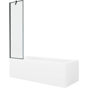 MEXEN/S - Cubik obdĺžniková vaňa 160 x 70 cm s panelom + vaňová zástena 50, čierna vzor 550316070X9505007070 vyobraziť