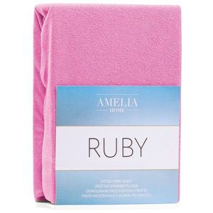 Froté plachta s gumou AmeliaHome Ruby ružová vyobraziť