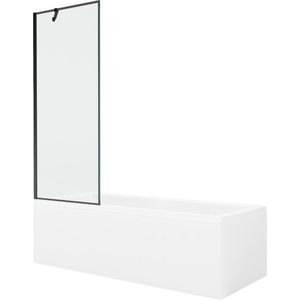 MEXEN/S - Cubik obdĺžniková vaňa 160 x 70 cm s panelom + vaňová zástena 70, čierna vzor 550316070X9507007070 vyobraziť