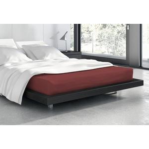 Froté prestieradlo s gumou Vanille 220x200 cm bordové vyobraziť