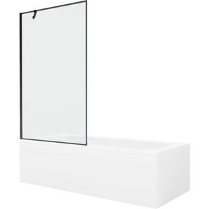 MEXEN/S - Vega obdĺžniková vaňa 150 x 70 cm s panelom + vaňová zástena 100, čierna vzor 550115070X9510007070 vyobraziť