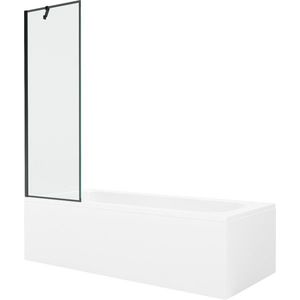 MEXEN/S - Vega obdĺžniková vaňa 160 x 70 cm s panelom + vaňová zástena 60, čierna vzor 550116070X9506007070 vyobraziť