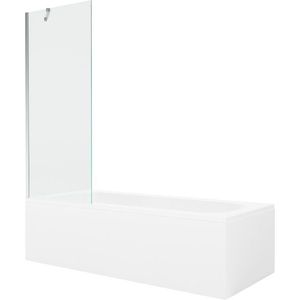MEXEN/S - Vega obdĺžniková vaňa 160 x 70 cm s panelom + vaňová zástena 70, transparent, chróm 550116070X9507000001 vyobraziť