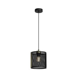 Luster na lanku KAGA 1xE27/60W/230V čierna/zlatá 4149 vyobraziť