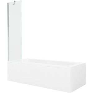 MEXEN/S - Vega obdĺžniková vaňa 170 x 70 cm s panelom + vaňová zástena 50, transparent, chróm 550117070X9505000001 vyobraziť