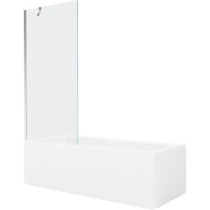 MEXEN/S - Cubik obdĺžniková vaňa 170 x 70 cm s panelom + vaňová zástena 80, transparent, chróm 550317070X9508000001 vyobraziť