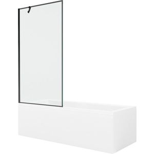 MEXEN/S - Cubik obdĺžniková vaňa 170 x 70 cm s panelom + vaňová zástena 90, čierna vzor 550317070X9509007070 vyobraziť