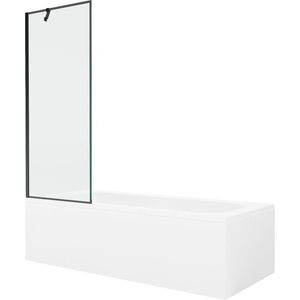 MEXEN/S - Vega obdĺžniková vaňa 170 x 70 cm s panelom + vaňová zástena 70, čierna vzor 550117070X9507007070 vyobraziť
