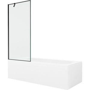 MEXEN/S - Vega obdĺžniková vaňa 170 x 70 cm s panelom + vaňová zástena 80, čierna vzor 550117070X9508007070 vyobraziť