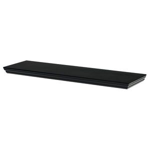 Nástenná polička P-025, matná čierna, 80 cm vyobraziť
