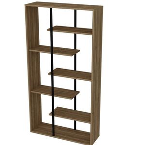 Knižnica Presto Black and Walnut vyobraziť