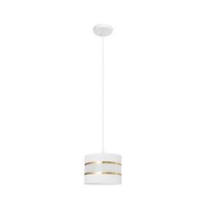 Luster na lanku HELEN 1xE27/15W/230V pr. 20 cm biela/zlatá W-KM 0801/1 WT+GO+MAT vyobraziť