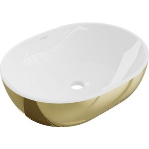 MEXEN - Viki umývadlo na dosku 48 x 35, biela/zlatá 21054806 vyobraziť