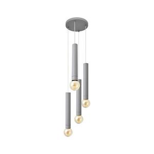 Luster na lanku TUBA 4xE27/15W/230V šedá W-KD 1117/4 GR vyobraziť