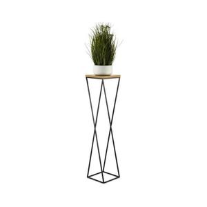 HowHomely Stojan na kvety LOFT 100x24 cm čierna vyobraziť
