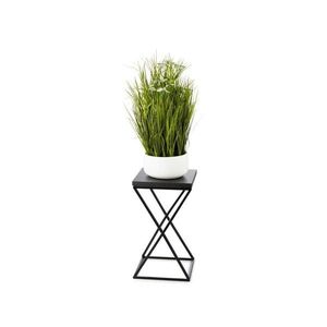 HowHomely Stojan na kvety LOFT 40x24 cm čierna 10-1630-40-BB-MDF vyobraziť