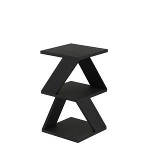 Odkladací stolík Albeni Black Wooden vyobraziť