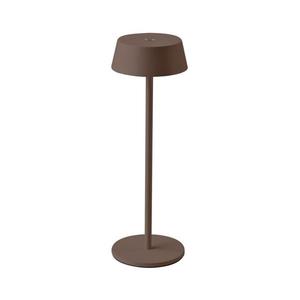 LED Vonkajšia stmievateľná dotyková dobíjacia stolná lampa LED/2W/5V IP54 hnedá 6821 vyobraziť