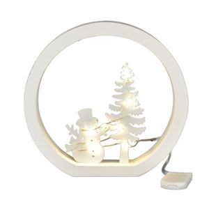 Svetelná dekorácia biela - Vianoce - 15 LED teplá biela vyobraziť