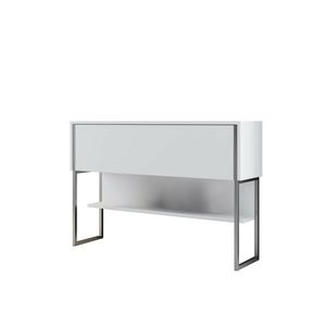 Komoda Luxe White and Silver vyobraziť