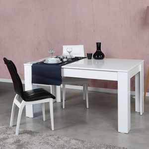Jedálenský rozkladací stôl OBLO 130/170 cm biely vyobraziť