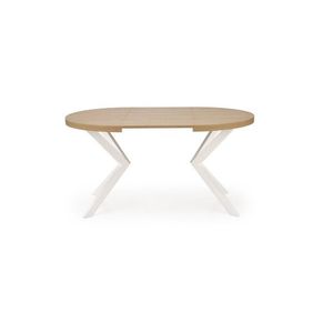 Jedálenský rozkladací stôl PERONI 100/250 cm dub craft zlatý/biely vyobraziť